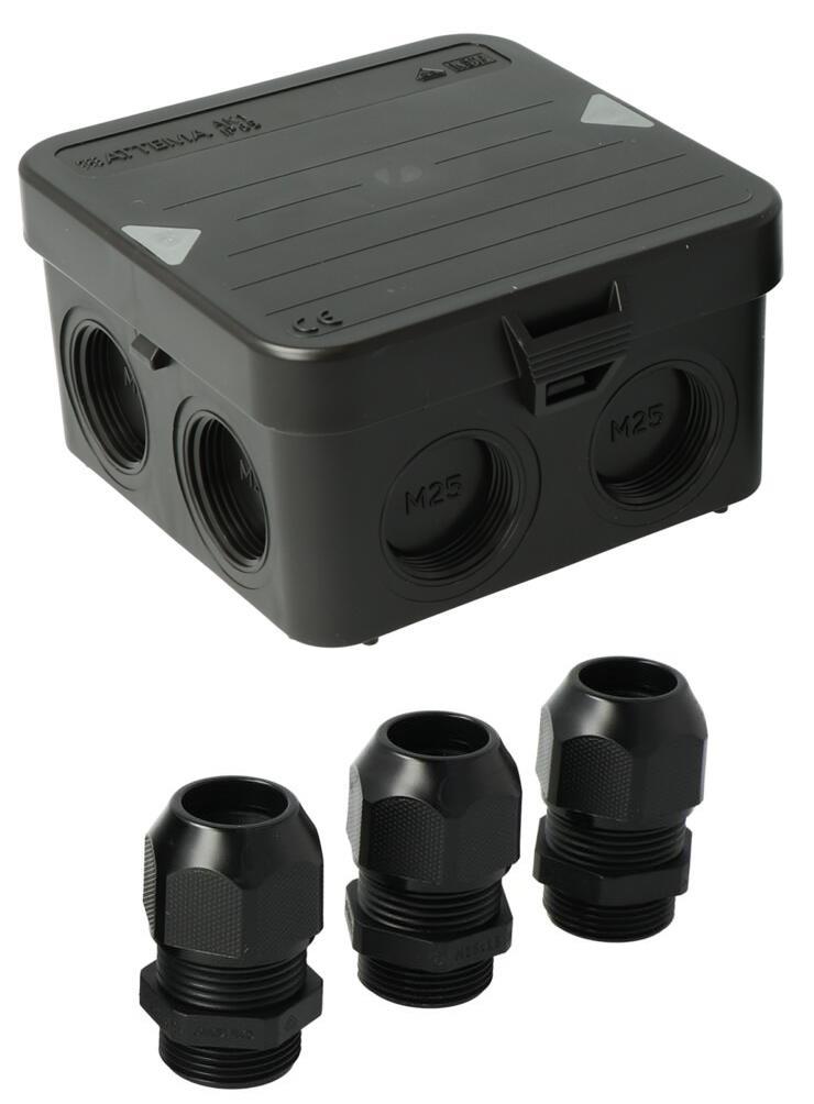 Decoder via cavo Enzo attema ak1 | + 3 pressacavi m25 ip65 nero - 4034023