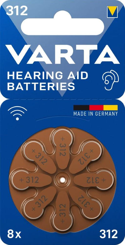 Batteria acustica Varta v312 blister(8) - 3221904