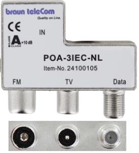 Distributore Modem Radio-TV Enzo Braun Telecom POA 3 IEC-NL - 2080030