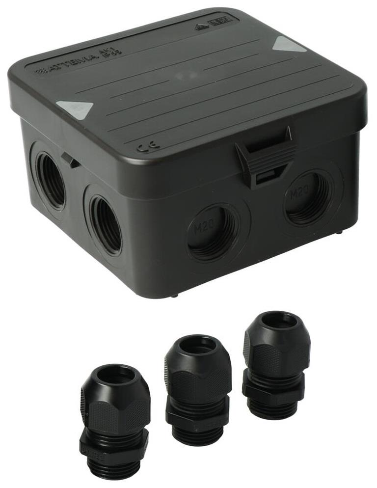 Decoder via cavo Enzo attema ak1 | + 3 pressacavi m20 ip65 nero - 4034021