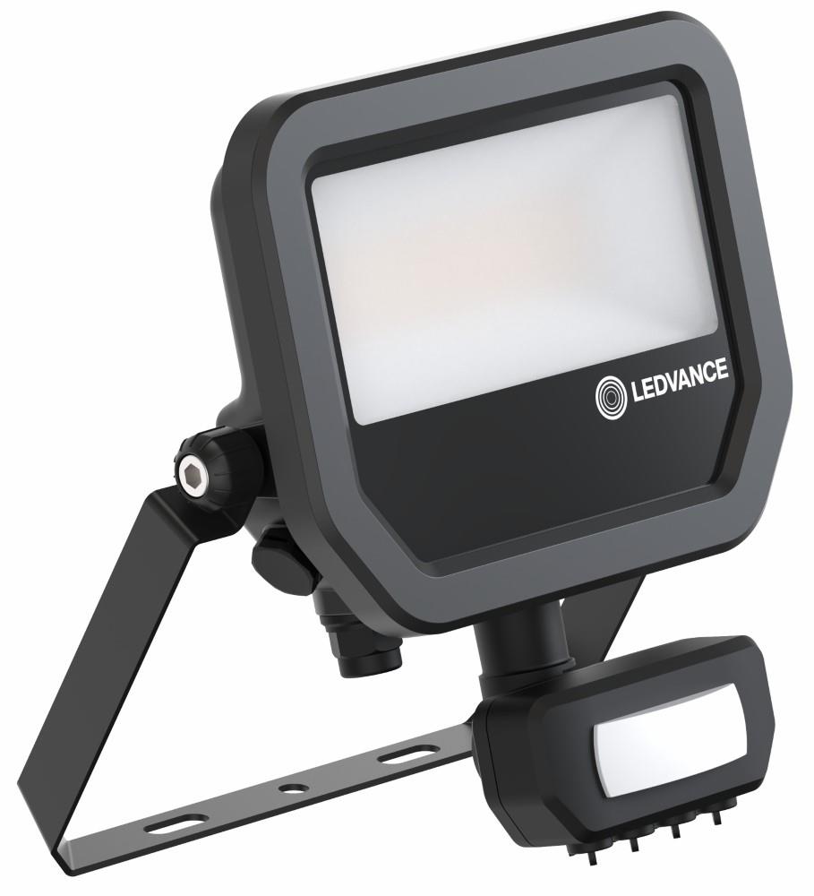 Lampada da cantiere Ledvance LED 20w 4000k nera + sensore - 5017561