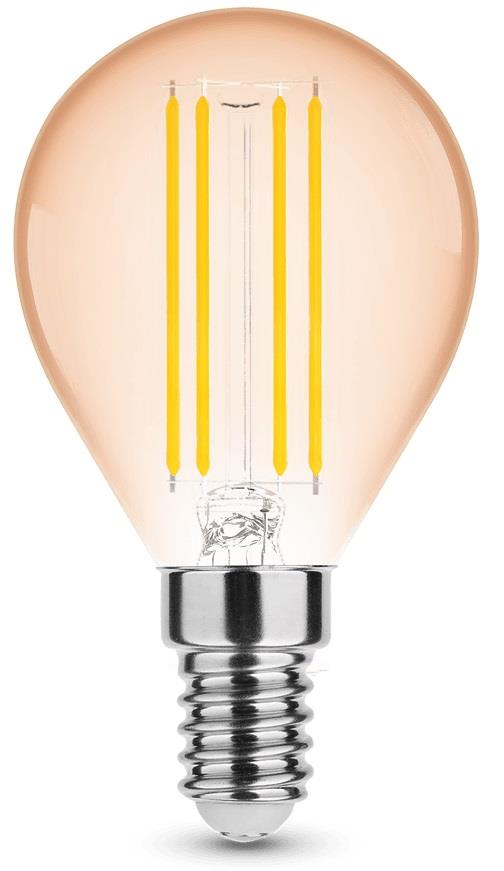 Modee sfera led e14 4-28w 1800k filamento ambra dimmerabile - led7420