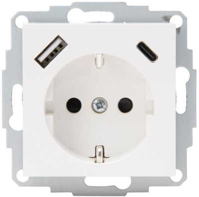 Enzo kopp hk07 enchufe empotrado blanco | ra + usb + usb-c - 4622116