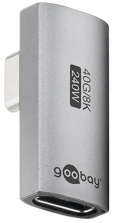 Adattatore USB-C Goobay | maschio femmina | verticale | girato | Adattatore a 90 gradi - 9550435