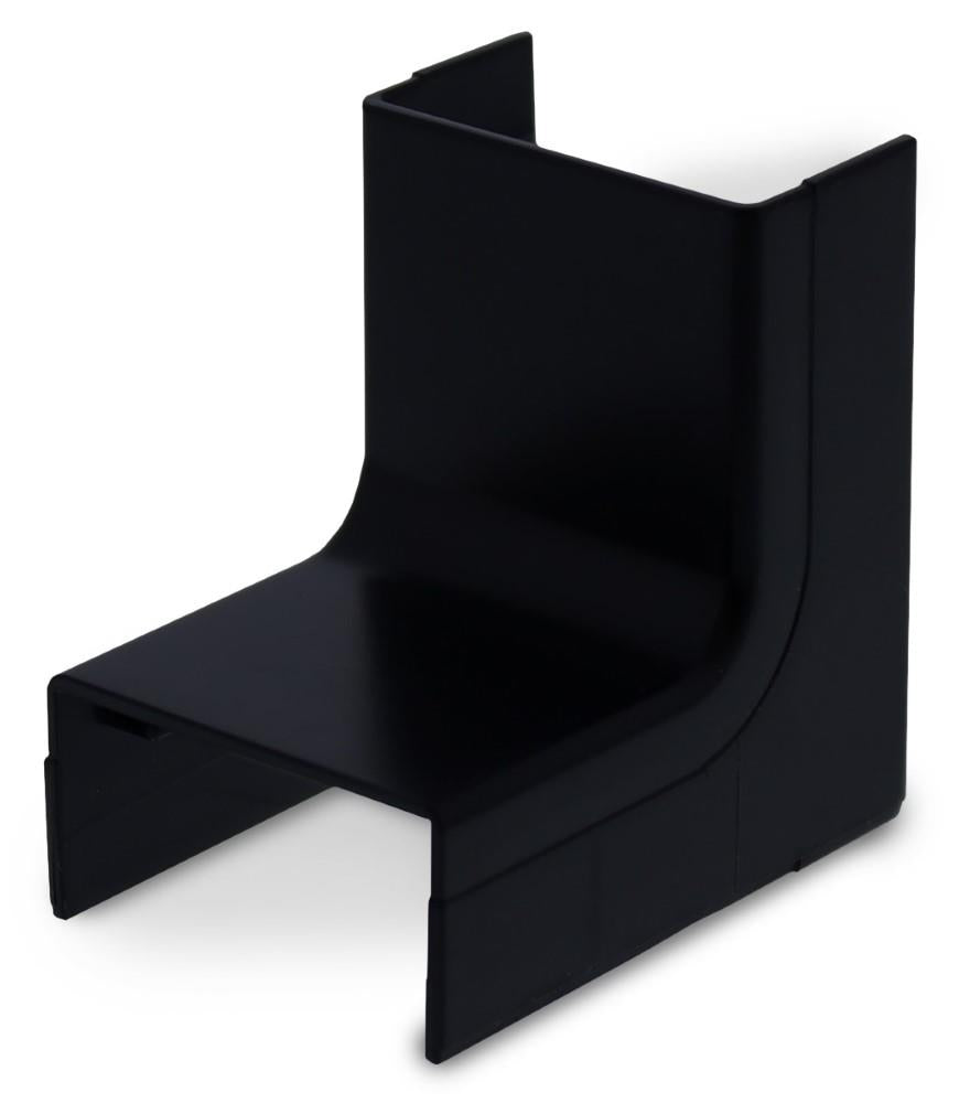 Curva interna Canalit system25 con fondo 25x13mm nero - 4745710