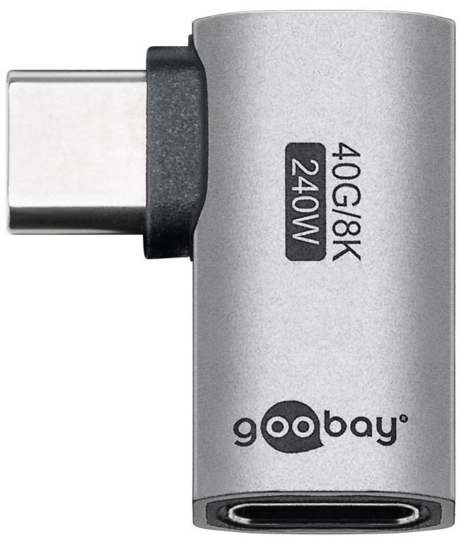 Adaptador USB-C Goobay | hombre mujer | horizontales | Adaptador de 90 grados - 9550432