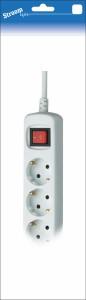Semplifica tcd ra | 6 volte | Cavo da 3 m | bianco | con interruttore | 3x1qmm | massimo 2500w-66720121