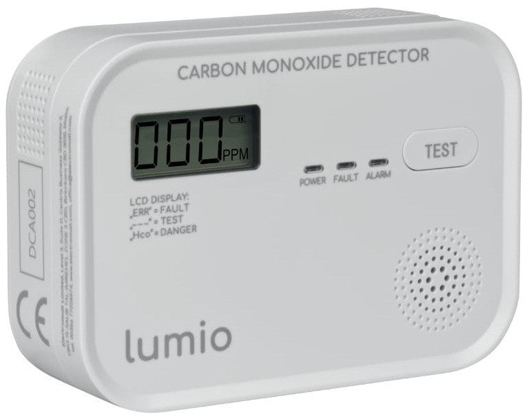 Lumio7900605 koolmonoxidemelder | batterij lcd | lumio - 7900605