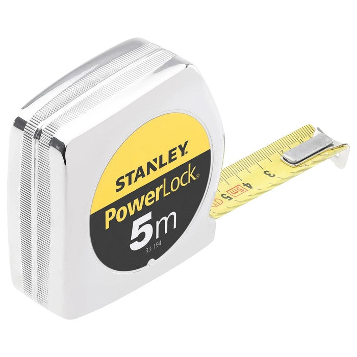 Stanley handgereedschap rolbandmaat powerlock 5m - 25mm - 1-33-195
