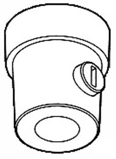 Nipplo fisso Nordic Rail m10 bianco 5050432