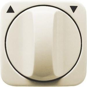 Busch Jaeger placa color crema + botón interruptor giratorio - 4692060