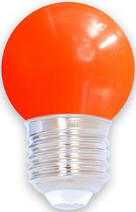 Lámpara de bola LED e27 roja 1w - led0152