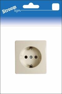 Toma de corriente Streamline de superficie ra peha crema simple - 6678980