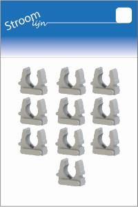 Staffa a morsetto 031 16-22mm grigio jsl 10 pezzi - 6613295