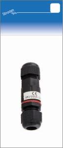 Waterdichte kabelkoppeling ip68 max. 3x1,5qmm zwart - 6617040
