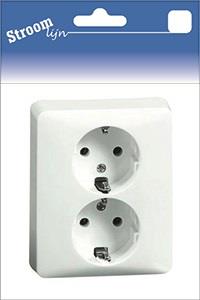 Peha lw inbouw stopcontact ra dubbel - 6602217
