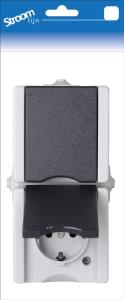 Presa Kopp swd da parete ra doppia verticale - 6628110