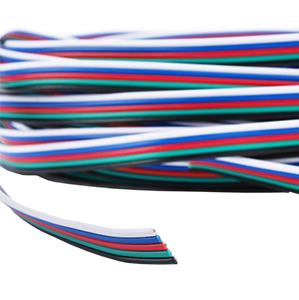 Kabel voor rgbw ledstrip 5-aderig lengte 10 meter - 4380052