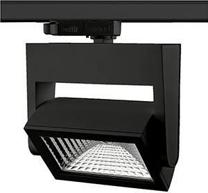 Foco LED para carril Lival trifásico 33w 3000k negro 90x70° lival nanna grande - 5050625