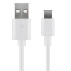 Cavo di ricarica USB-C Goobay 1 m bianco - 9550325