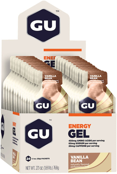 Confezione da 24 pezzi di gel energetico Gu | baccello di vaniglia