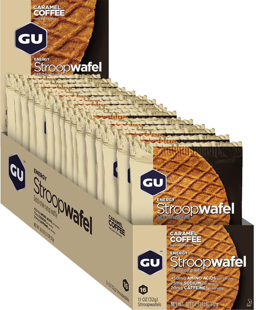 Gu stroopwafel 16 box | salted chocolate