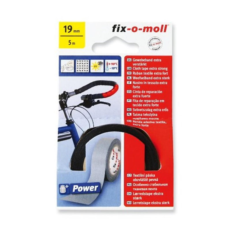 Fix-o-moll powerband tessile 5mx19mm nero