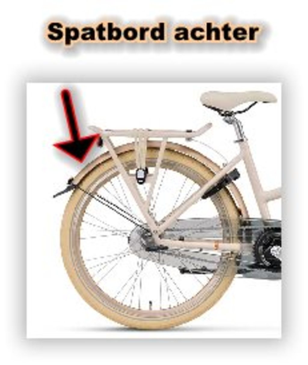 Batavus parafango posteriore 24 Blossom opaco pms10364
