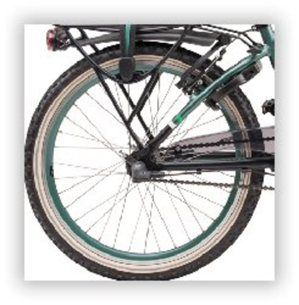 Batavus achterwiel 22 n3rn snake velg greygreen ys2031