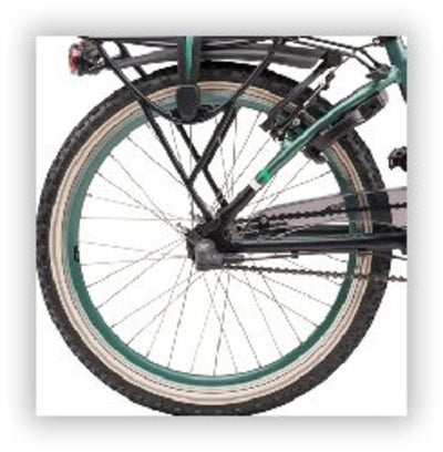 Ruota posteriore Batavus 22 n3rn snake cerchio grigioverde YS2031