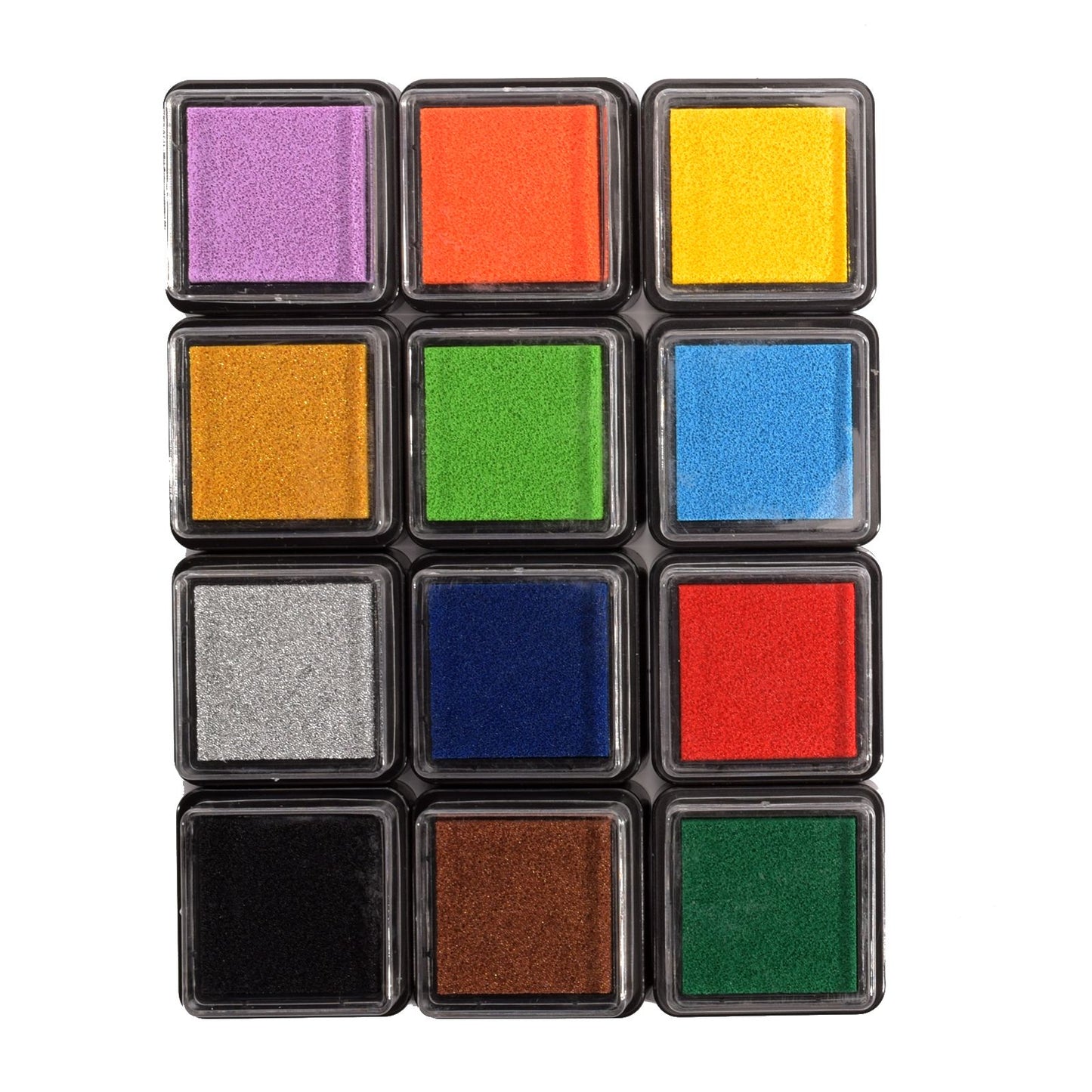 Vaessen creative • tampone per inchiostro colorato 12 pz