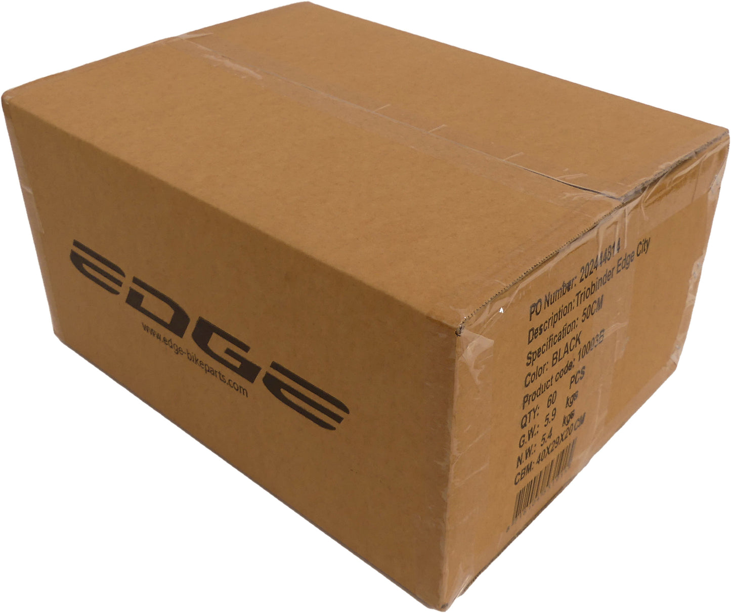 Edge triobinder city - zwart - 60 stuks in werkplaatsverpakking