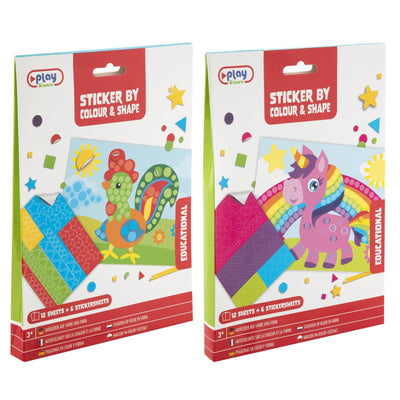 Pegatinas Moxy por color y forma, 12 hojas