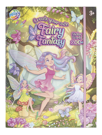 Creative craft group fairy fantasy stickerwereld boek - +200 stickers