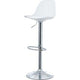 Taburetes de bar paperflow bobba plata polipropileno, acero