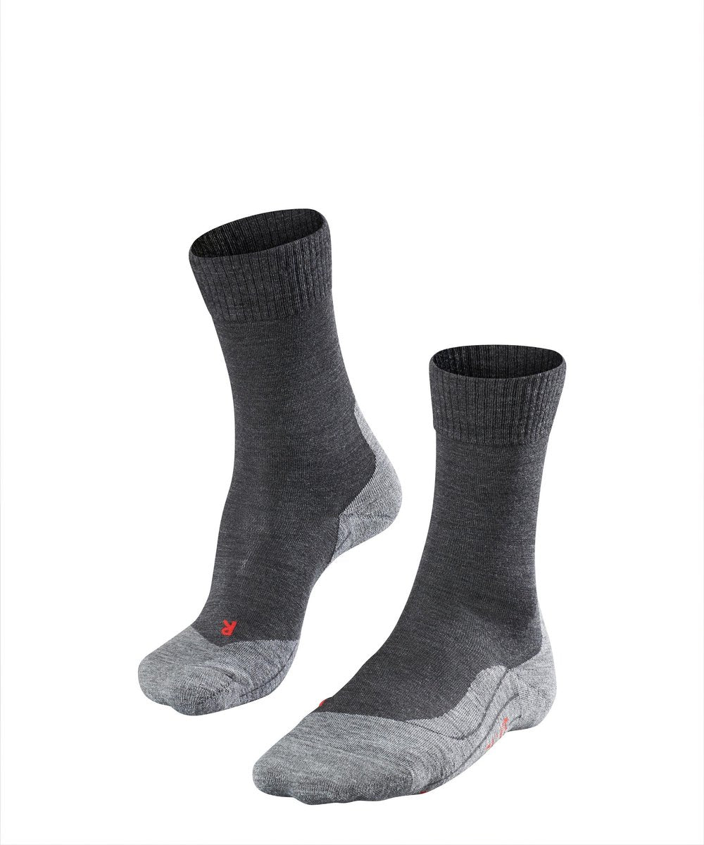 Falke tk5 anti-blaar dun wol functioneel materiaal wandelsokken dames grijs - maat 41-42