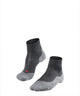 Falke tk5 short anti-blaar dun wol functioneel materiaal wandelsokken heren grijs - maat 44-45
