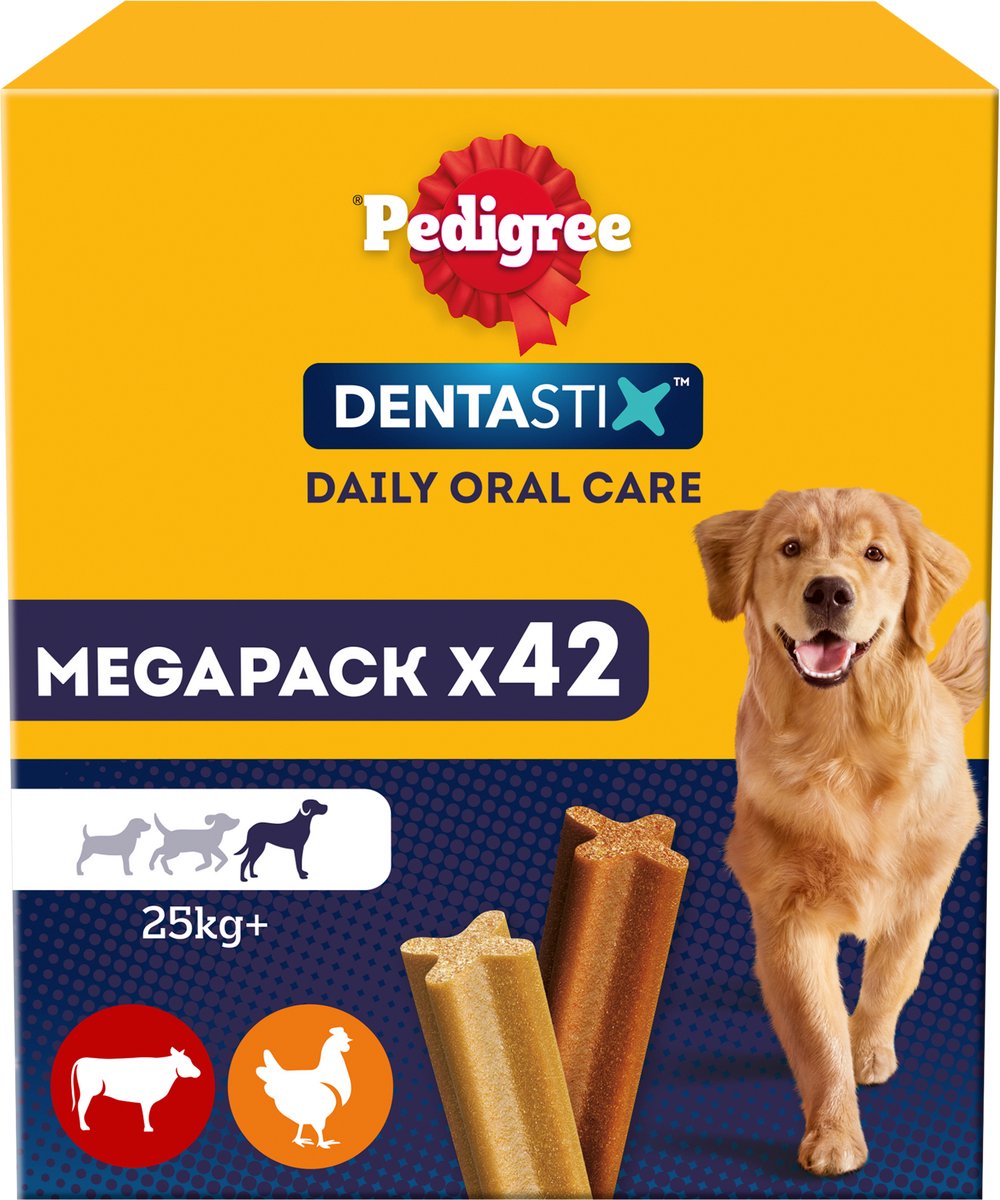 Pedigree dentastix - perro grande - cuidado dental - 42 masticables