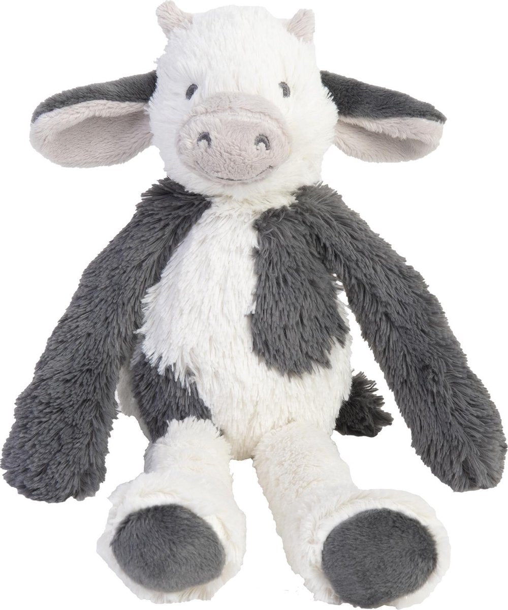 Peluche casper vaca caballo feliz 28cm - blanco gris - peluche bebé