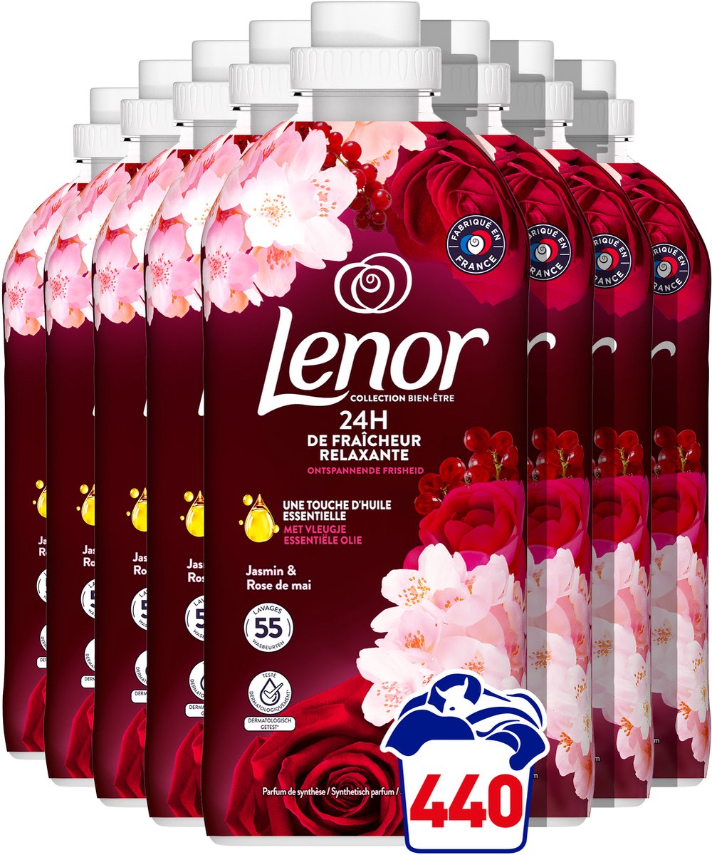 Suavizante Lenor jazmín rosa de mai - 8 x 55 dosis