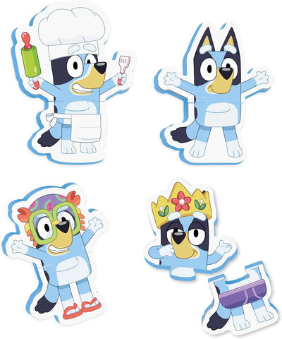 Tomy puzzle da bagno blu giocattoli in schiuma multicolore per bambini.
