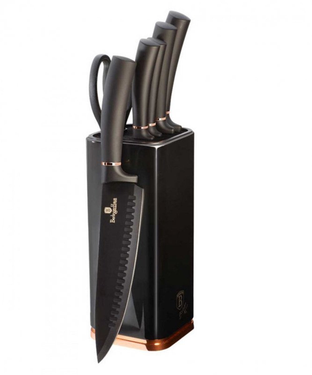 Berlingerhaus berlinger haus 7-piece knife set - black rose