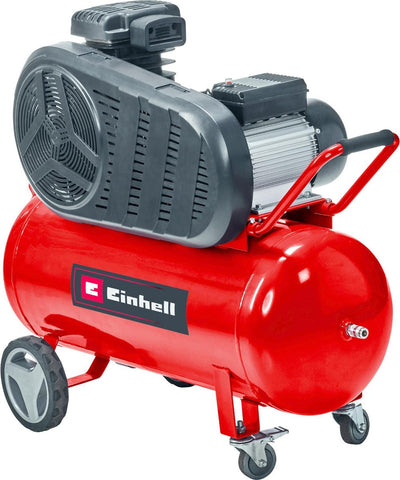Einhell electric compressor te-ac 430 90 10 - 3000 w - 10 bar - 90 l tank - suction capacity: 430 l min - oil lubricated - castors