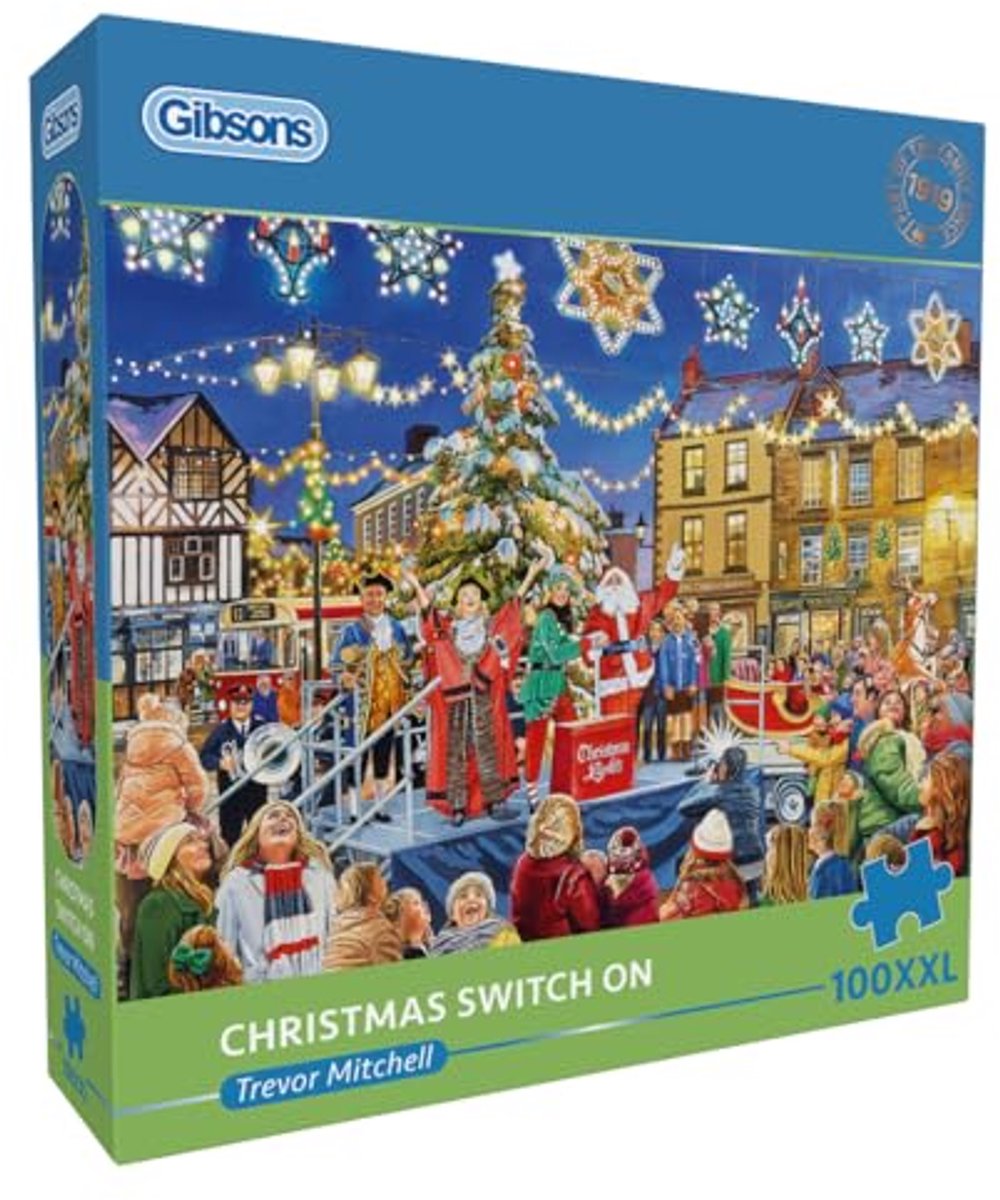 Gibsons Christmas puzzle 100xxl piezas - rompecabezas para niños.