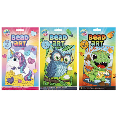 Unicorno, dinosauro o gufo con perline Moxy