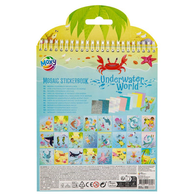 Libro di adesivi Moxy Mosaico Underwaterworld