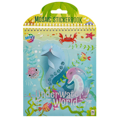 Libro di adesivi Moxy Mosaico Underwaterworld