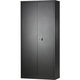 Armario puerta batiente alto 91,4x40x195 negro central doble cerradura
