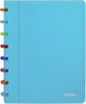 Cuaderno Atoma tutti frutti, ft a5, 144 páginas, cuadros comerciales, turquesa transparente