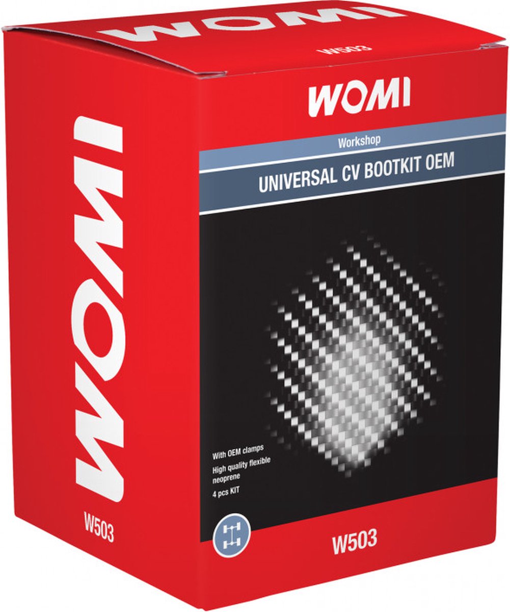 Kit de funda de eje motriz universal Womi W503 - goma resistente al desgaste - kit de montaje completo - adecuado para muchos vehículos